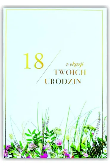 Trend Kartka okoliczno�ciowa Urodziny 18