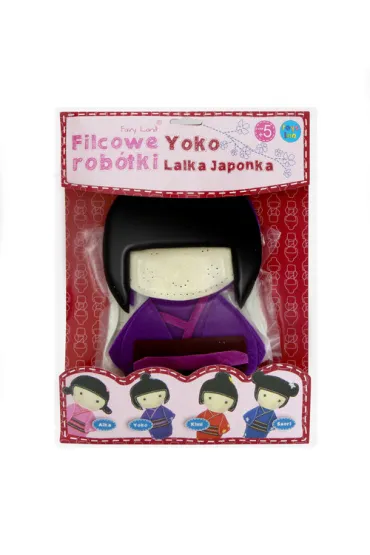 Lalka Japonka Fioletowa Yoko * Stnux