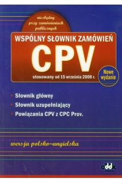 Wsp�lny S�ownik Zam�wie� CPV