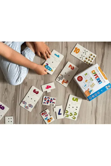 Puzzle sensoryczne. Cyferki. Kapitan Nauka Edgard