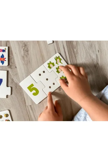 Puzzle sensoryczne. Cyferki. Kapitan Nauka Edgard