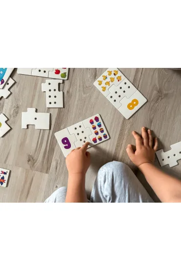 Puzzle sensoryczne. Cyferki. Kapitan Nauka Edgard