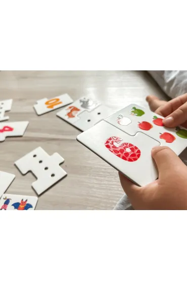 Puzzle sensoryczne. Cyferki. Kapitan Nauka Edgard