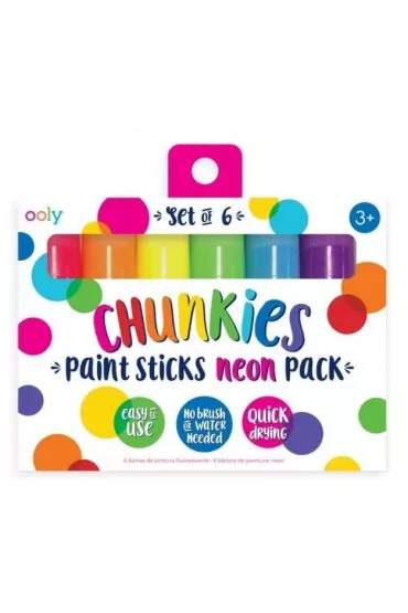 Kolorowe Baloniki Farby w kredce Chunkies Paint Sticks Neon 6 kolor�w