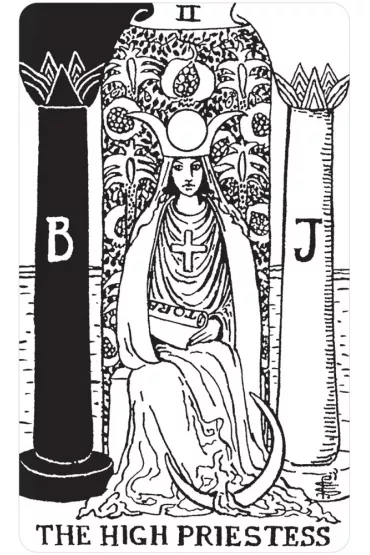 Black & White Rider-Waite Tarot, karty do wr�enia - Jody  Boginski Barbessi