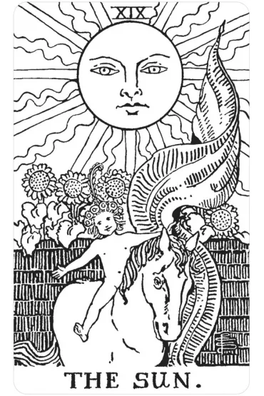 Black & White Rider-Waite Tarot, karty do wr�enia - Jody  Boginski Barbessi