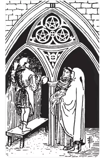 Black & White Rider-Waite Tarot, karty do wr�enia - Jody  Boginski Barbessi