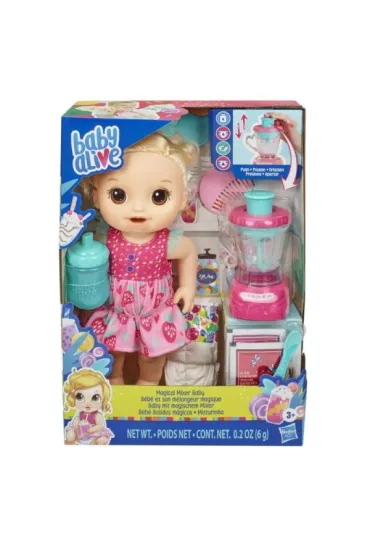 Baby alive Lalka i magiczny mikser truskawkowy Hasbro