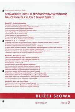 Bli�ej s�owa 3 Scenariusze lekcji o zr�nicowanym poziomie nauczania - Gra�yna Kie�b