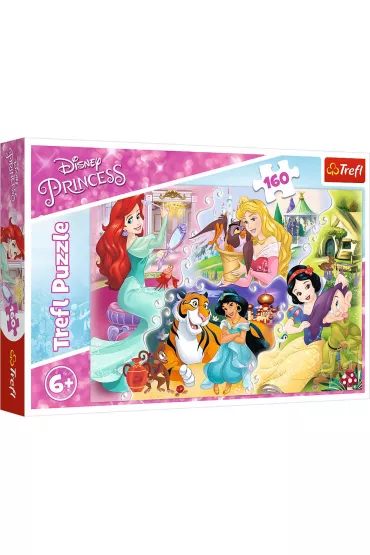 Puzzle 160 el. Ksi�niczki i przyjaciele Trefl