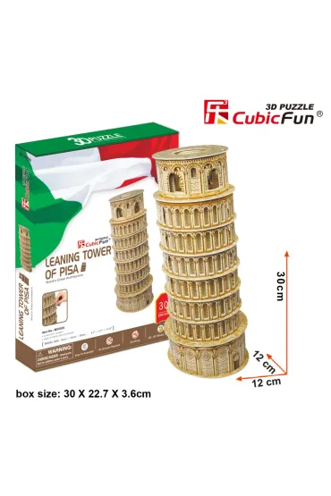 Puzzle 3D 30 el. Krzywa Wie�a w Pizie Cubic Fun