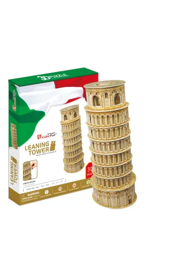 Puzzle 3D 30 el. Krzywa Wie�a w Pizie Cubic Fun