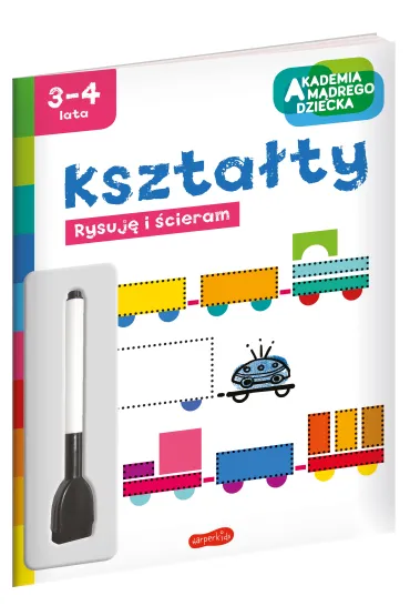 Kszta�ty. Akademia m�drego dziecka. Rysuj� i �cieram
