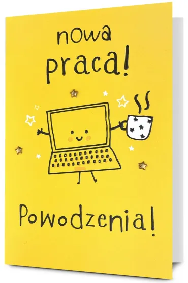 Pan Dragon Karnet B6 Nowa praca, powodzenia! laptop HM200-3203