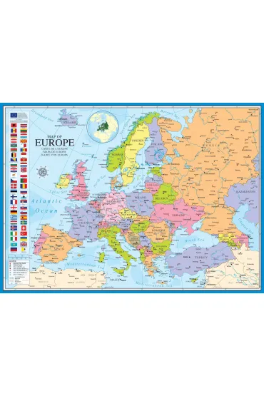 Puzzle 1000 el. Mapa Europy Eurographics