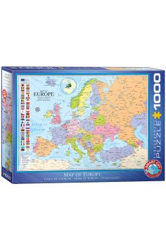 Puzzle 1000 el. Mapa Europy Eurographics