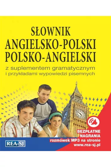 S�ownik Angielsko-Polski Polsko-Angielski z suplementem gramatycznym i przyk�adami wypowiedzi pisem.