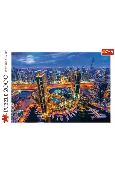 Puzzle 2000 el. �wiat�a Dubaju Trefl