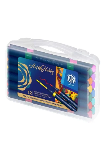Markery 2stronne 12kolor�w walizka ASTRA 207025002