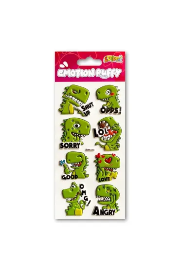 Penmate Naklejki puffy Emotion Dino 8 szt.