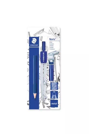 Staedtler Cyrkiel szkolny z etui na grafity, z uniwersalnym adapterem i o��wkiem
