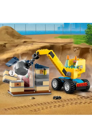 LEGO City Ciarwki i dwig z kul wyburzeniow 60391