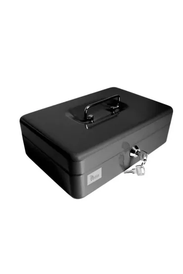 Tetis Kasetka metalowa 19,4x14,4x7,5cm czarna