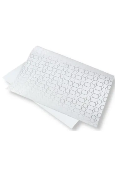 Polsirhurt Papier ozdobny brokatowy srebrny 140g, 40x60cm 5 szt.