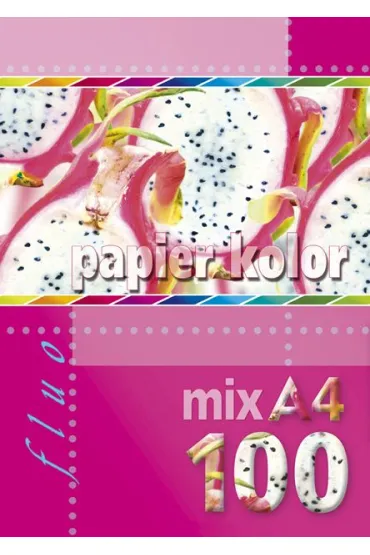 Kreska Neonowy papier kolorowy A4/100 kartek, wielokolorowy