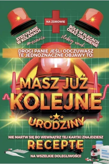 Yeku Karnet Urodzinowy z recept�