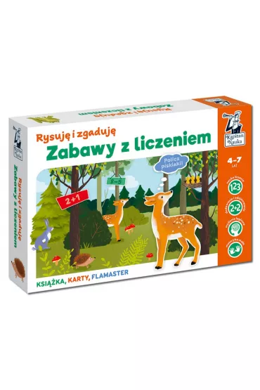 Kapitan Nauka. Rysuj� i zgaduj�. Zabawy z liczeniem - Anna Grabek, Beata �urawska