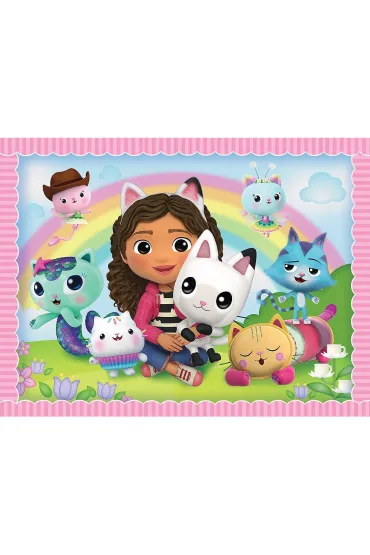 Puzzle + Memos 2w1 (24+30+48 el.) Gabi z kocim przyjacielem. Koci Domek Gabi Trefl