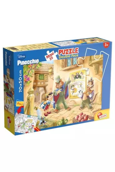 Puzzle dwustronne Maxi 35 el. Pinokio Lisciani