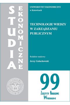 eBook Technologie wiedzy w zarzdzaniu publicznym. SE 99 pdf