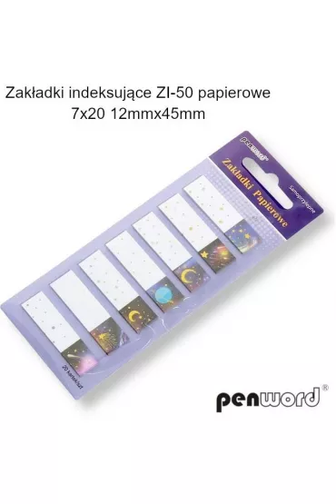 Penword Zak�adki indeksuj�ce papierowe 12x45mm 140 szt.