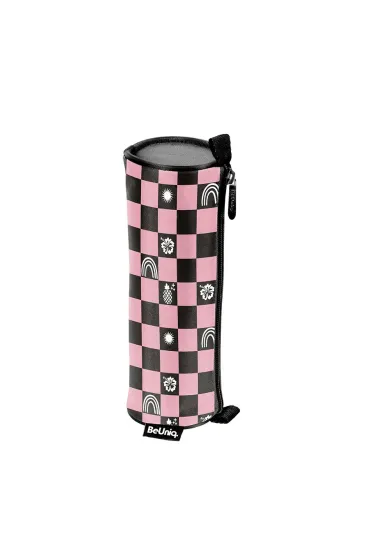 Pi�rnik tuba Pink w kratk�-r�owa BeUniq BU26SU-003