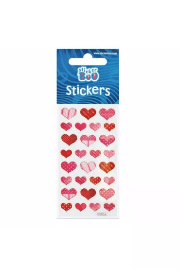 Sticker Boo Naklejka serca II Silv 6,6 x 18 cm - Naklajka Sercaii