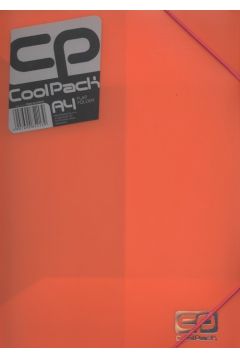 CoolPack Teczka A4 na gumk Neon pomaraczowa