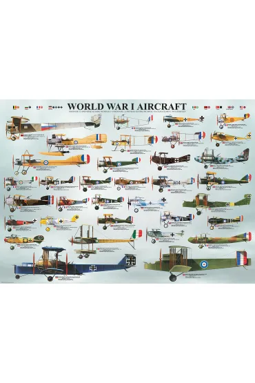 Puzzle 1000 el. Samoloty z okresu I wojny �wiatowej Eurographics