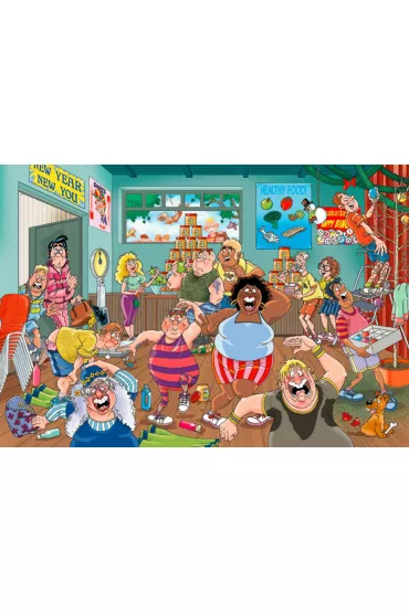 Puzzle 1000 el. Wasgij? Postanowienia noworoczne Jumbo