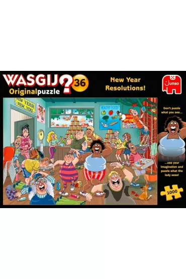 Puzzle 1000 el. Wasgij? Postanowienia noworoczne Jumbo