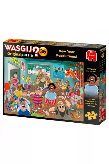 Puzzle 1000 el. Wasgij? Postanowienia noworoczne Jumbo