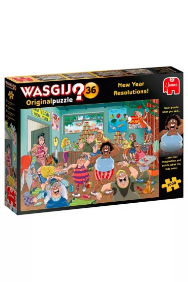 Puzzle 1000 el. Wasgij? Postanowienia noworoczne Jumbo