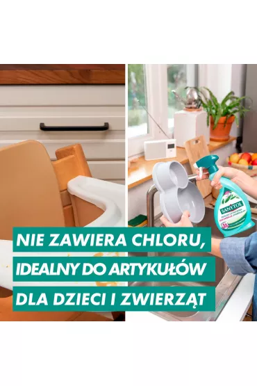 Sanytol Spray uniwersalny do czyszczenia i dezynfekcji o zapachu eukaliptusa Zestaw 2 x 500 ml
