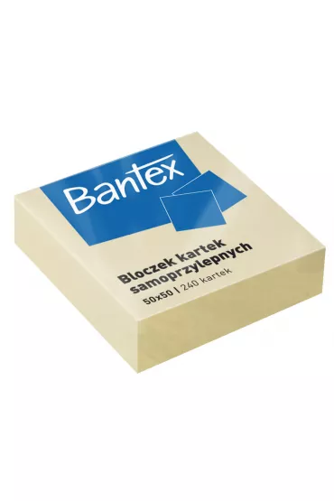 Bantex Bloczek kartek samoprzylepnych ��ty 50 x 50 mm 240 kartek
