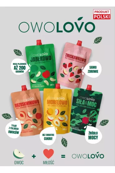Owolovo Mus jab�kowo-truskawkowy Truskawkowo 200 g