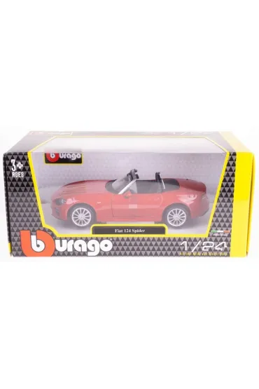 Fiat 124 Spider Red 1:24 BBURAGO