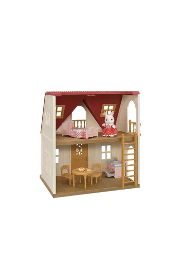 Sylvanian Przytulny domek wiejski z czerwonym dachem