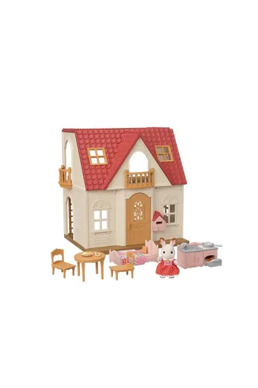 Sylvanian Przytulny domek wiejski z czerwonym dachem