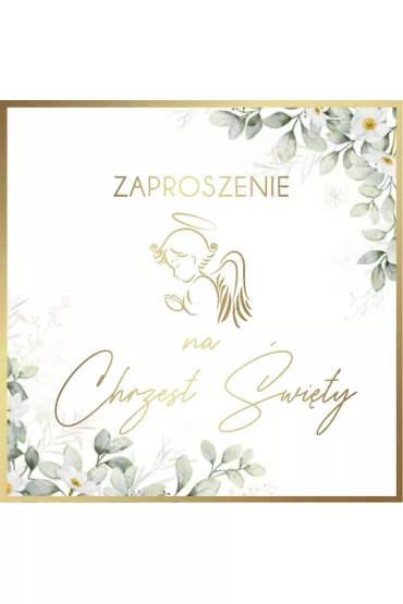 Armin Style Zaproszenia Chrzest 10 szt.